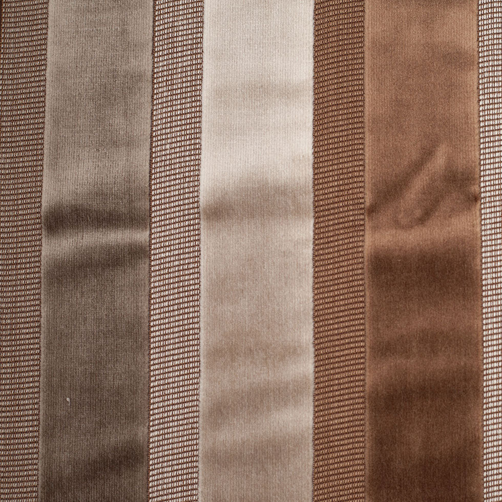 Brown/Gray Striped Velvet Brown/Gray Striped Velvet