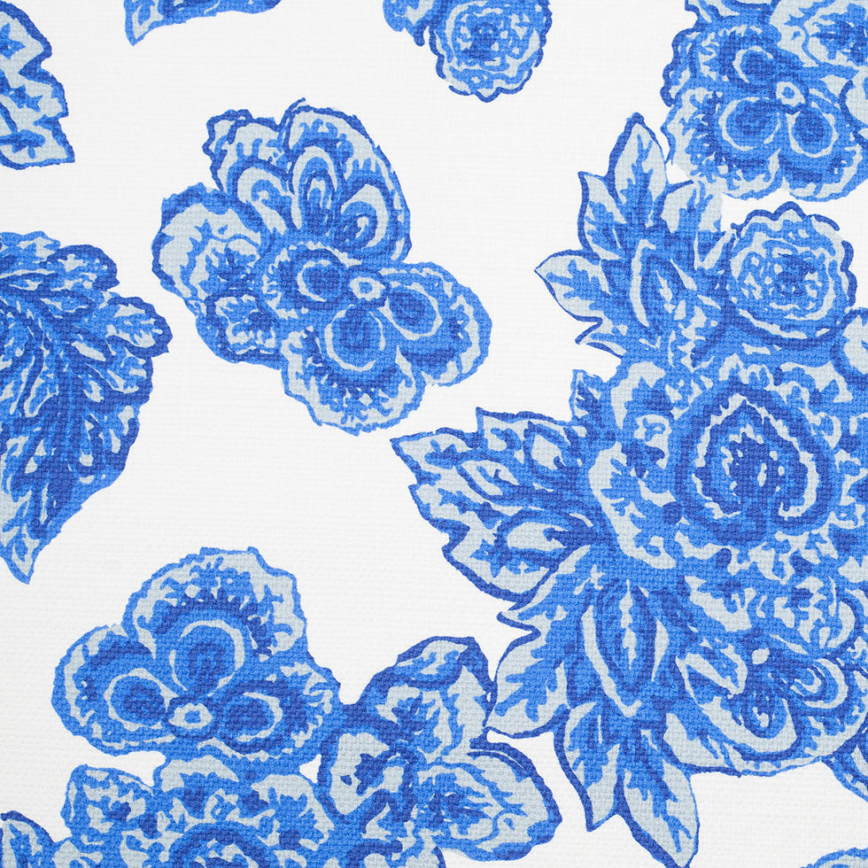 Blue/White Floral Woven Cotton Print Blue/White Floral Woven Cotton Print