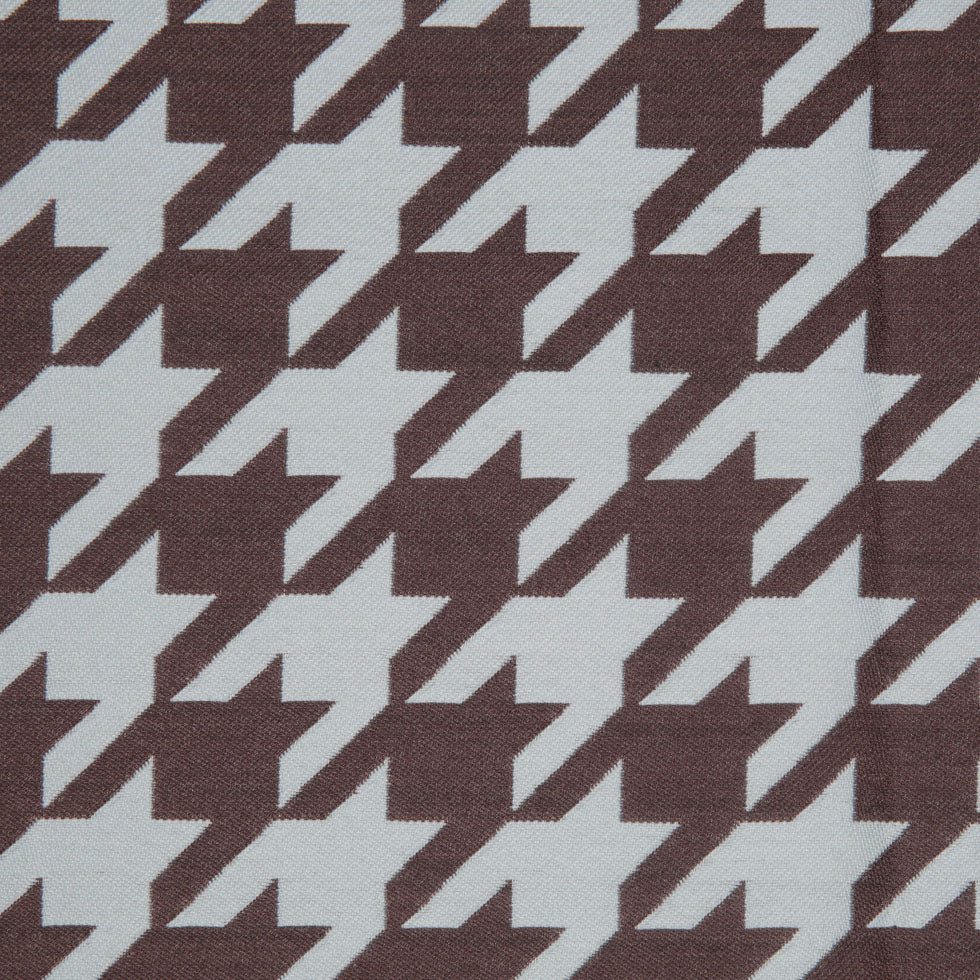 Mint Houndstooth Polyester Brocade Detail Mint Houndstooth Polyester Brocade Detail