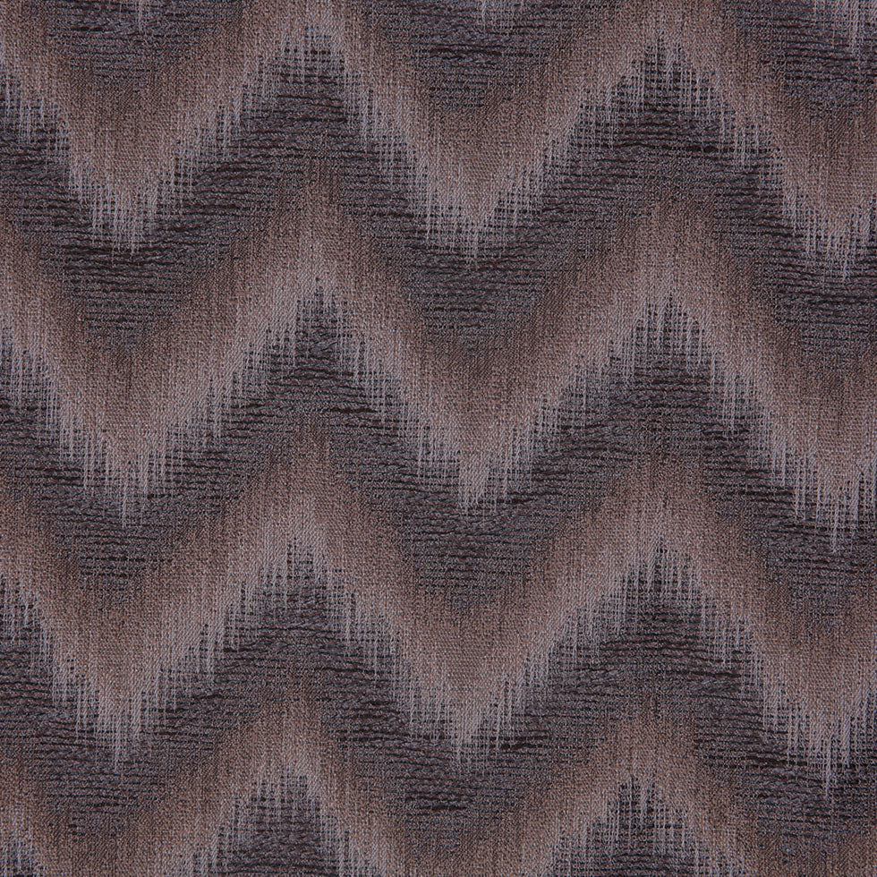 Brown Zig-Zag Geometric Polyester Woven - Detail Brown Zig-Zag Geometric Polyester Woven - Detail
