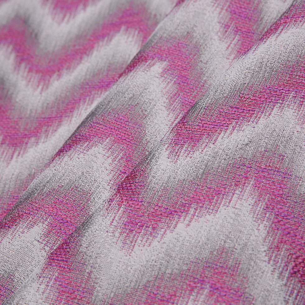 Fuchsia Zig-Zag Geometric Polyester Woven Folded Fuchsia Zig-Zag Geometric Polyester Woven Folded