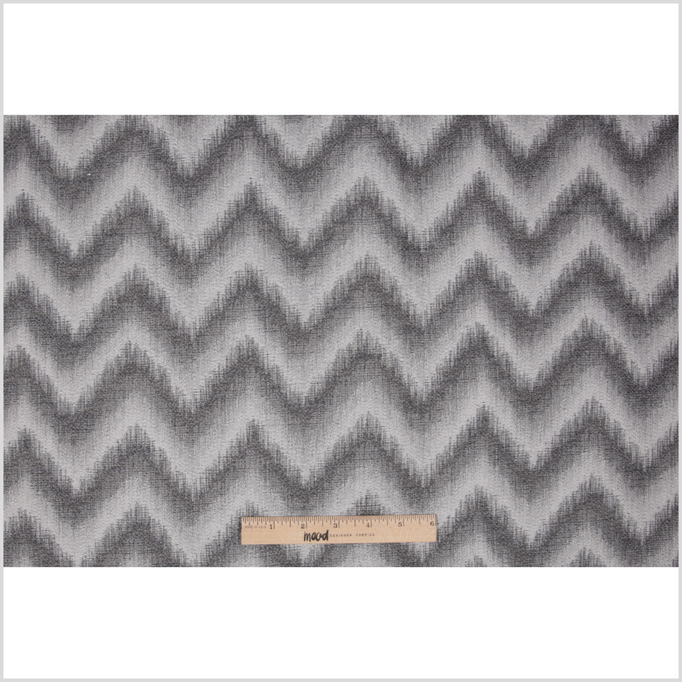 Silver Zig-Zag Geometric Polyester Woven - Full Silver Zig-Zag Geometric Polyester Woven - Full