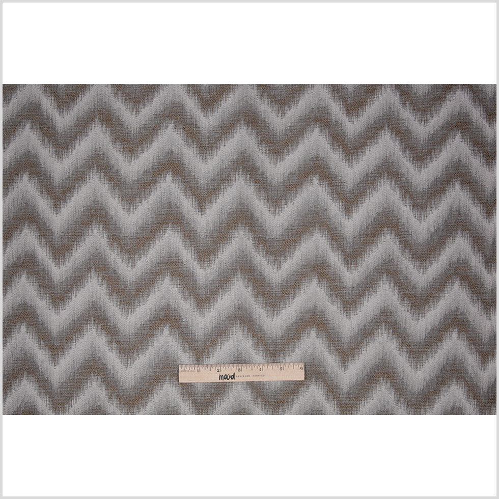 Gray Zig-Zag Geometric Polyester Woven Full Gray Zig-Zag Geometric Polyester Woven Full