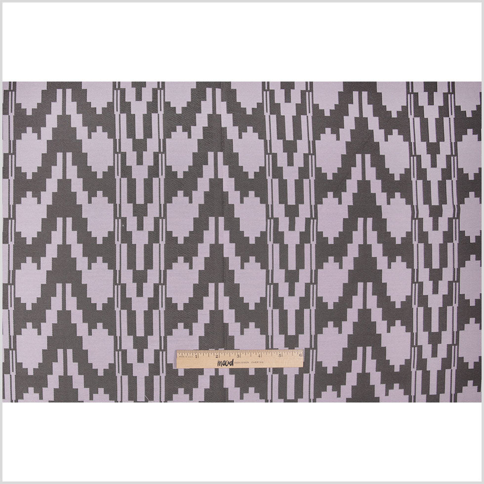 Lilac Geometric Polyester Brocade - Full Lilac Geometric Polyester Brocade - Full