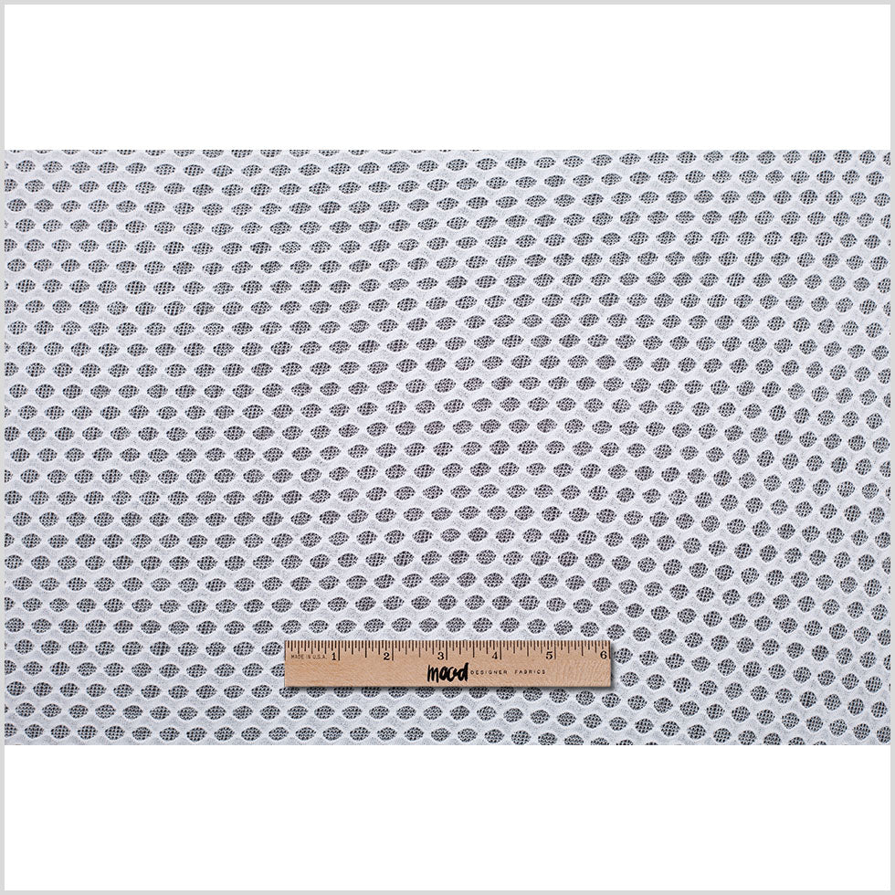 White Double Knit Honeycomb Mesh - Folded White Double Knit Honeycomb Mesh - Folded
