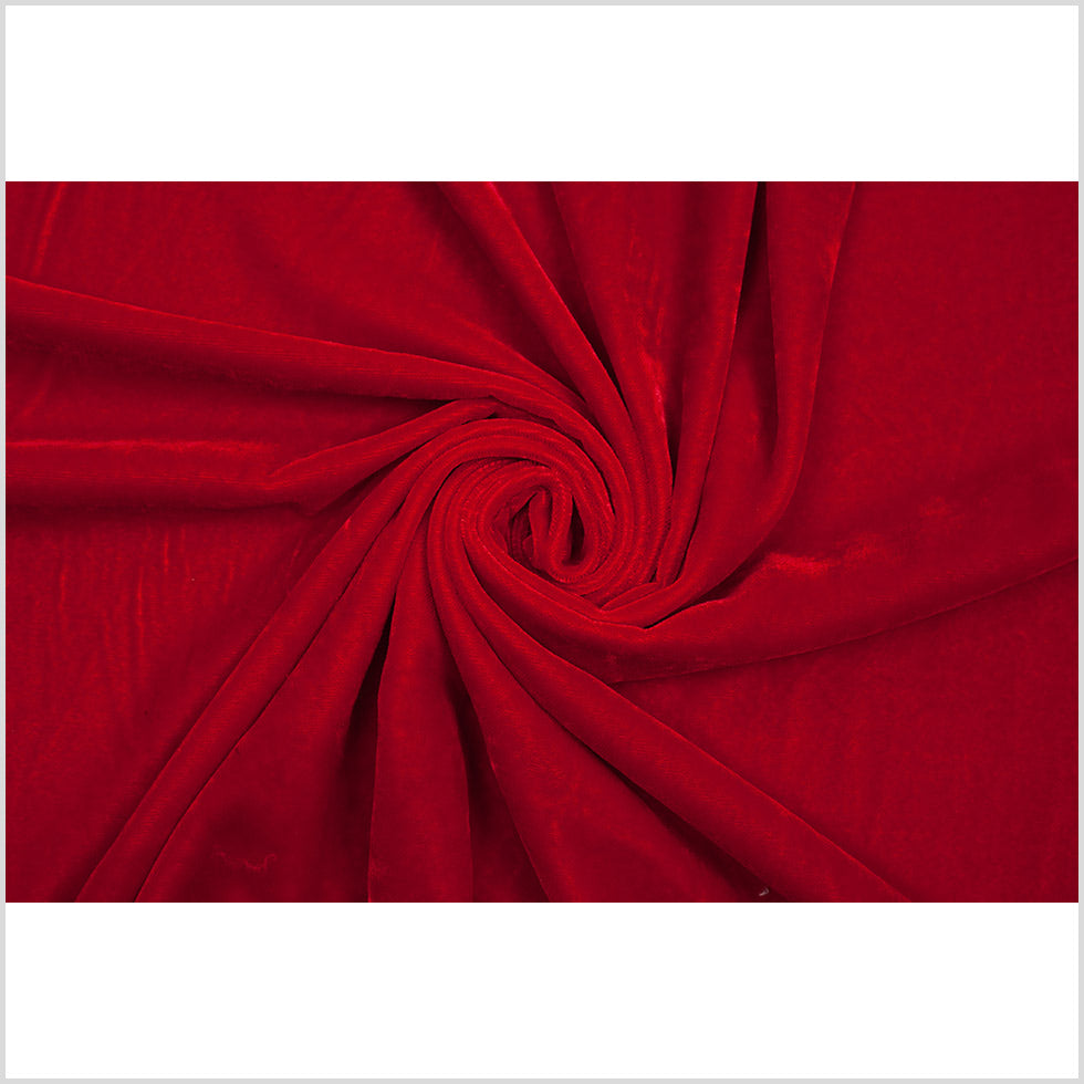 Polyester Micro Velvet - Red Folded Polyester Micro Velvet - Red Folded