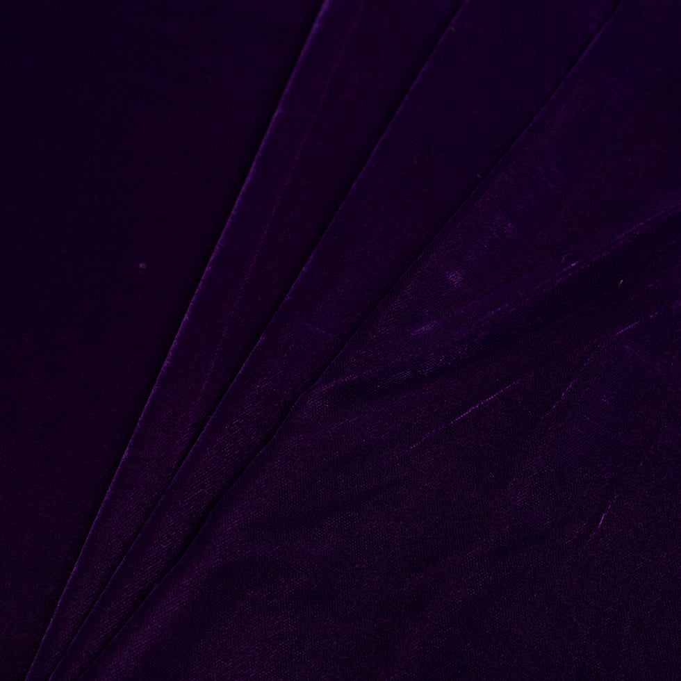 Royal Purple Solid Polyester Micro Velvet - Detail Royal Purple Solid Polyester Micro Velvet - Detail