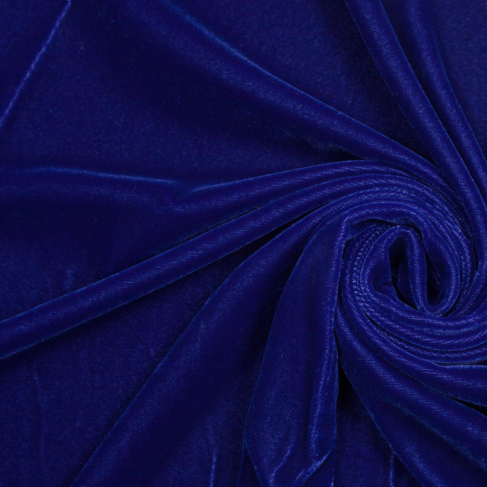 Polyester Micro Velvet - Primary Blue Polyester Micro Velvet - Primary Blue