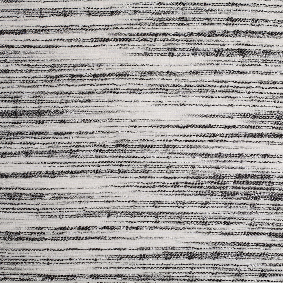 Black/White Textural Striated Cotton Blend Black/White Textural Striated Cotton Blend