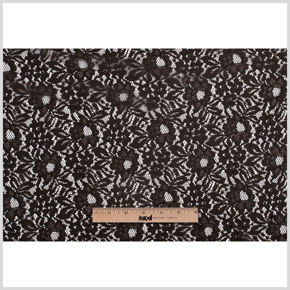 Dusty Brown Re-Embroidered Lace - Full Dusty Brown Re-Embroidered Lace - Full
