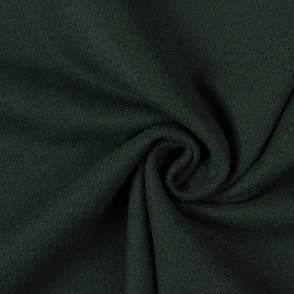 Wool and Cashmere Coating Made in Italy - Forest Green - Alberini Collection Wool and Cashmere Coating Made in Italy - Forest Green - Alberini Collection