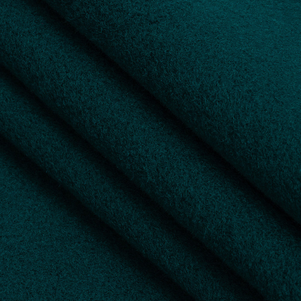 Wool and Cashmere Coating Made in Italy - Ocean Blue - Alberini Collection - Folded Wool and Cashmere Coating Made in Italy - Ocean Blue - Alberini Collection - Folded