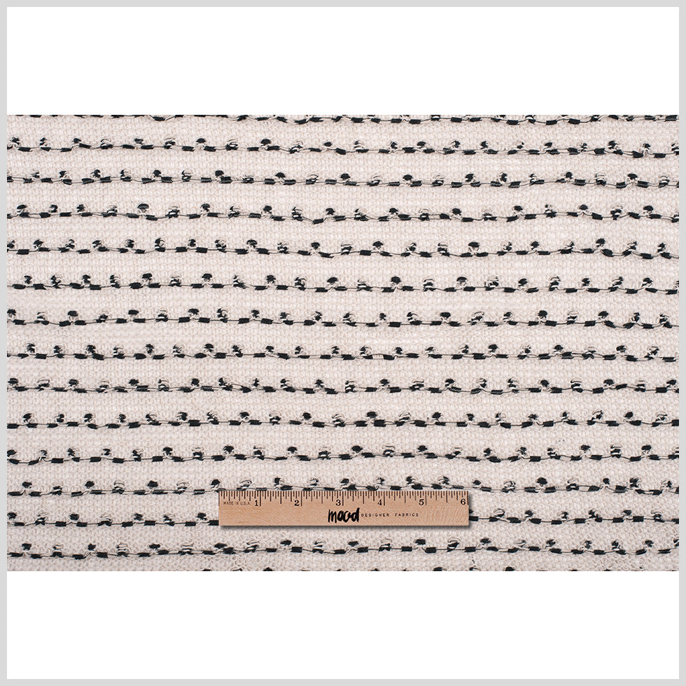 Peyote/Black Spotted Cotton Blended Wool Knit Folded Peyote/Black Spotted Cotton Blended Wool Knit Folded
