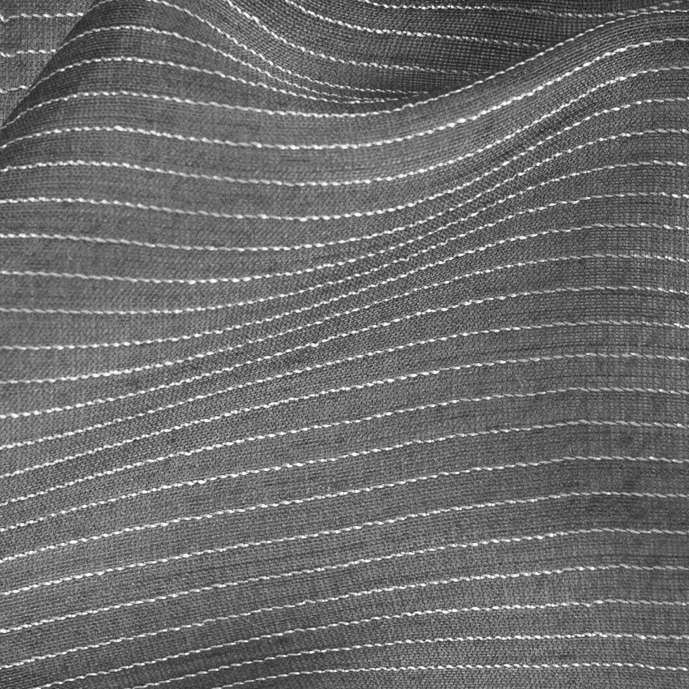 Gray/Silver Striped Polyester Chiffon Detail Gray/Silver Striped Polyester Chiffon Detail