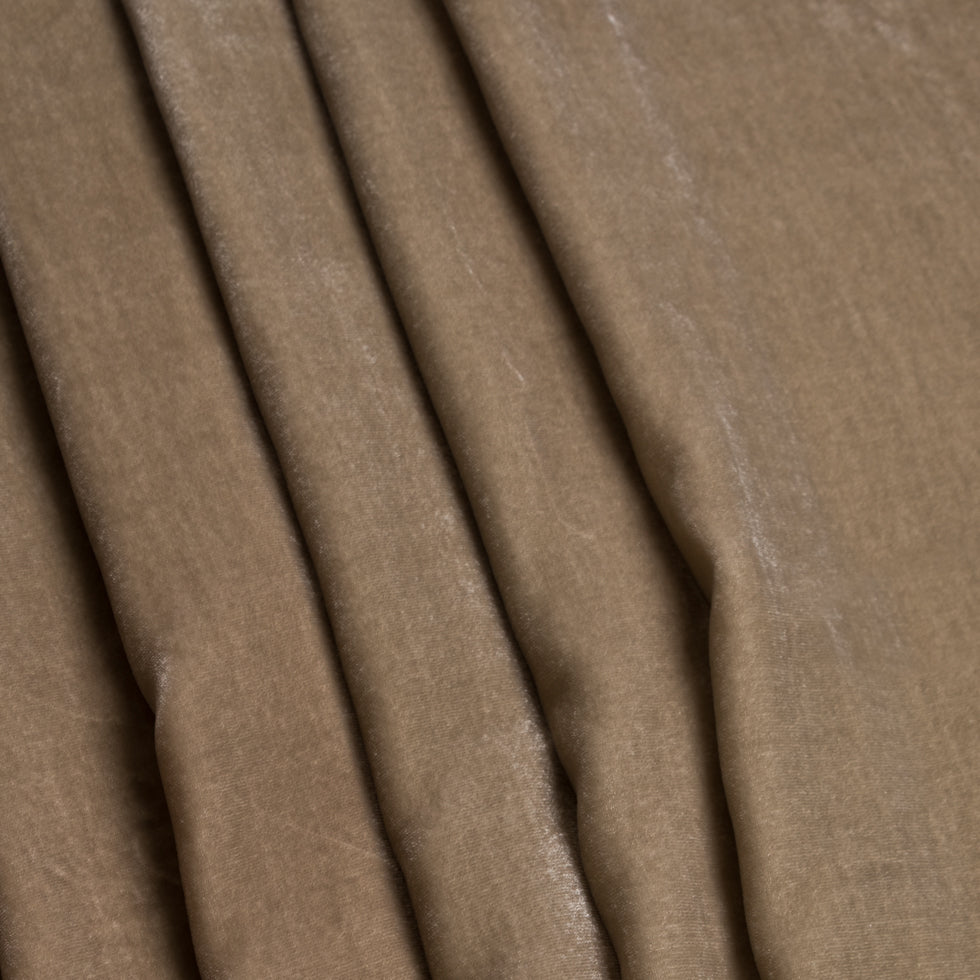 Mushroom Soft Rayon-Silk Velvet - Detail Mushroom Soft Rayon-Silk Velvet - Detail