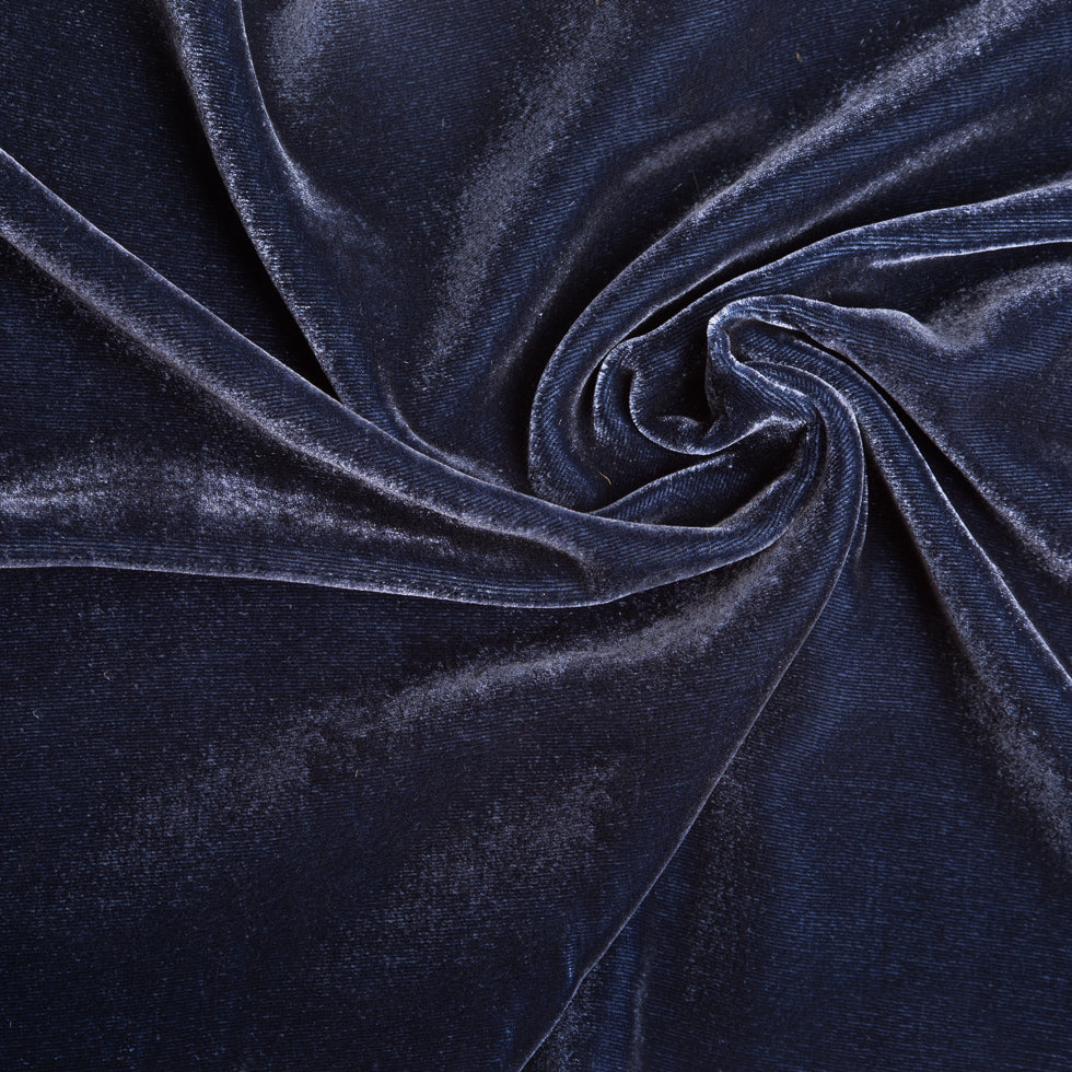 Soft Rayon-Silk Velvet - Caspian Blue - Cicero Collection Soft Rayon-Silk Velvet - Caspian Blue - Cicero Collection
