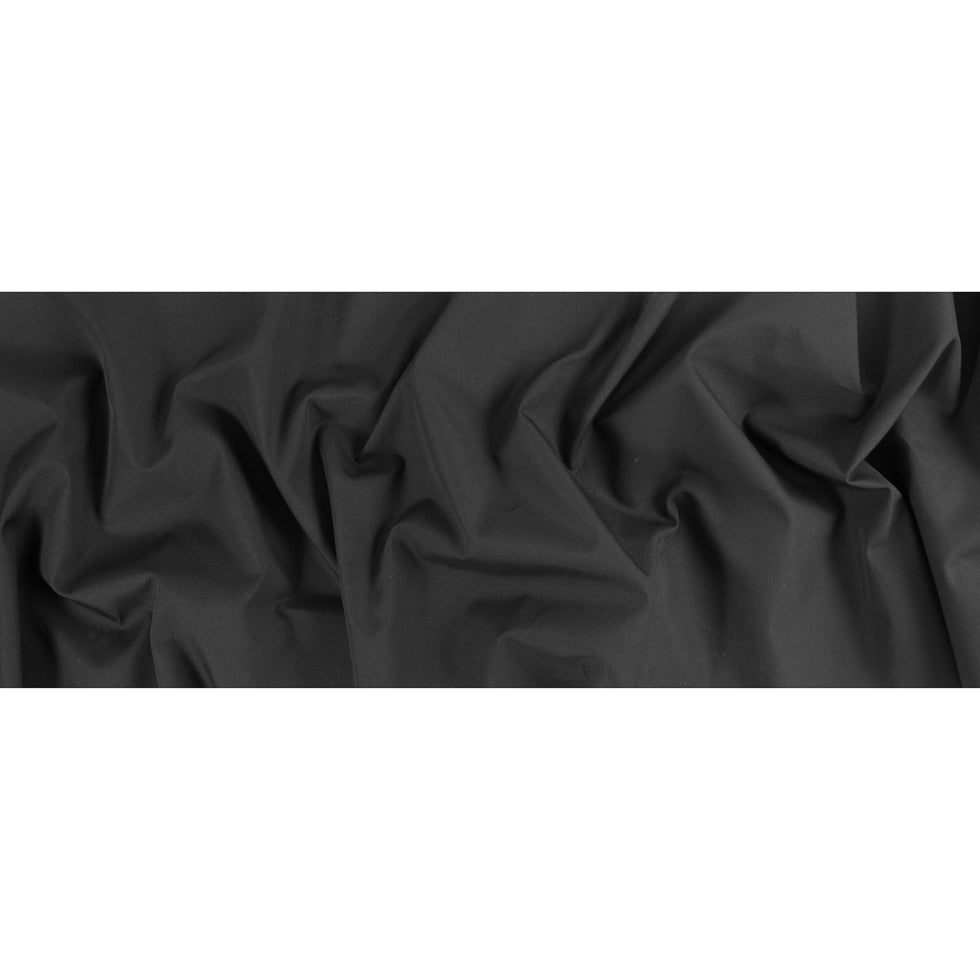 Black 100% Pima Cotton Broadcloth - Folded Black 100% Pima Cotton Broadcloth - Folded