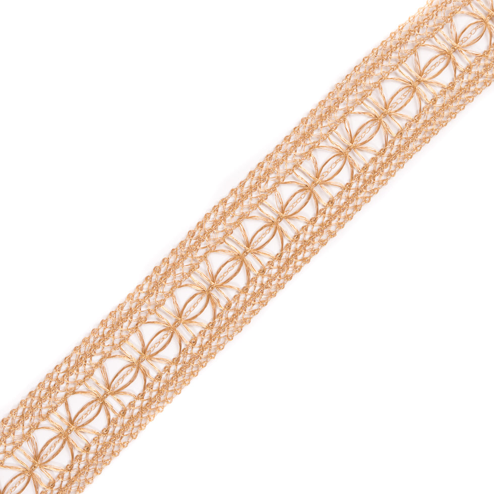 Metallic Gold Crochet Trim - 1.5" Metallic Gold Crochet Trim - 1.5"