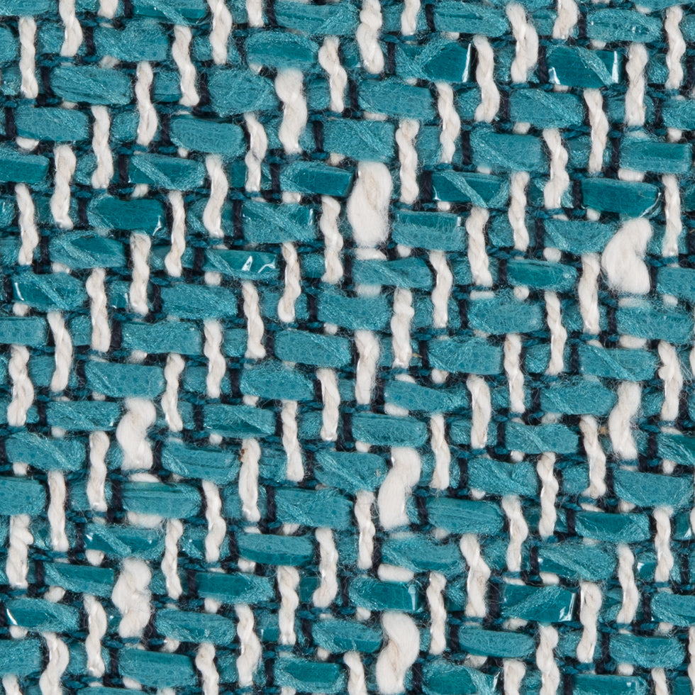 Baltic/White/Navy Blended Cotton Woven Detail Baltic/White/Navy Blended Cotton Woven Detail