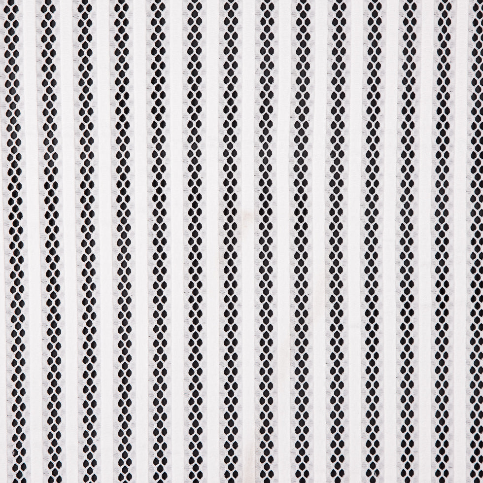 Ecru Ribbed Knit/Novelty Netting Ecru Ribbed Knit/Novelty Netting