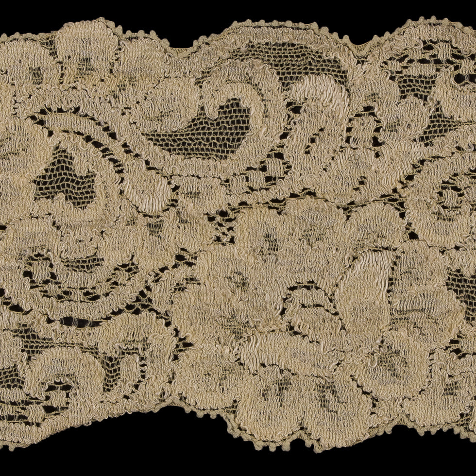 Pale Yellow Stretch Lace Trim - 3" Detail Pale Yellow Stretch Lace Trim - 3" Detail