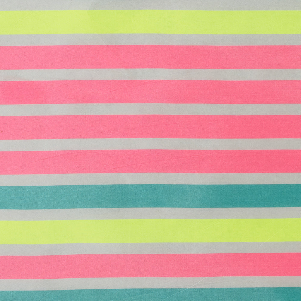 Striped Taffeta - Fluorescent Pink Detail Striped Taffeta - Fluorescent Pink Detail