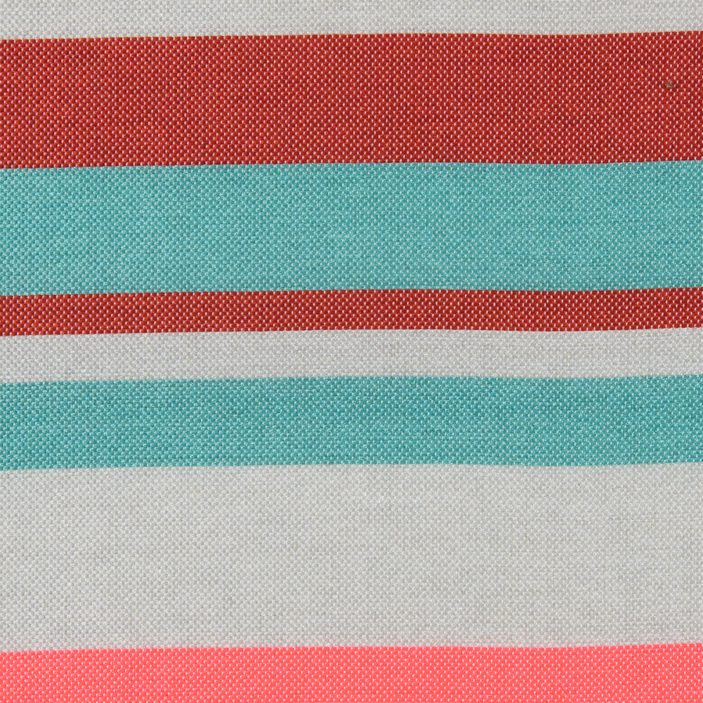Sea Green and Neon Pink Striped Taffeta - Detail Sea Green and Neon Pink Striped Taffeta - Detail
