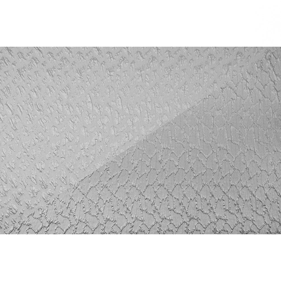Metallic Silver/Blanc de Blanc Abstract Polyester Brocade/Jacquard Full Metallic Silver/Blanc de Blanc Abstract Polyester Brocade/Jacquard Full