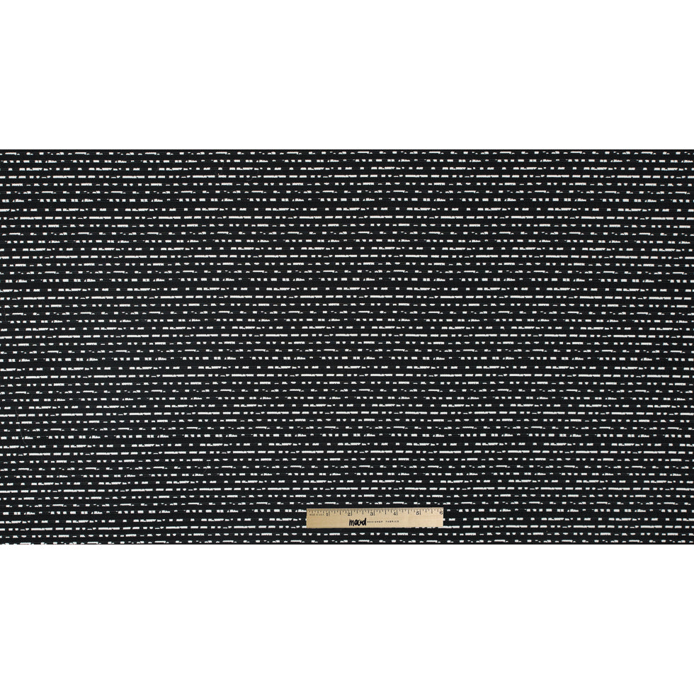 Black/White Striped Cotton Brocade - Folded Black/White Striped Cotton Brocade - Folded