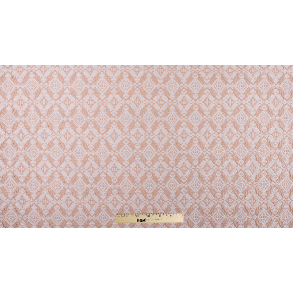 Apricot/Cream Geometric Brocade Full Apricot/Cream Geometric Brocade Full