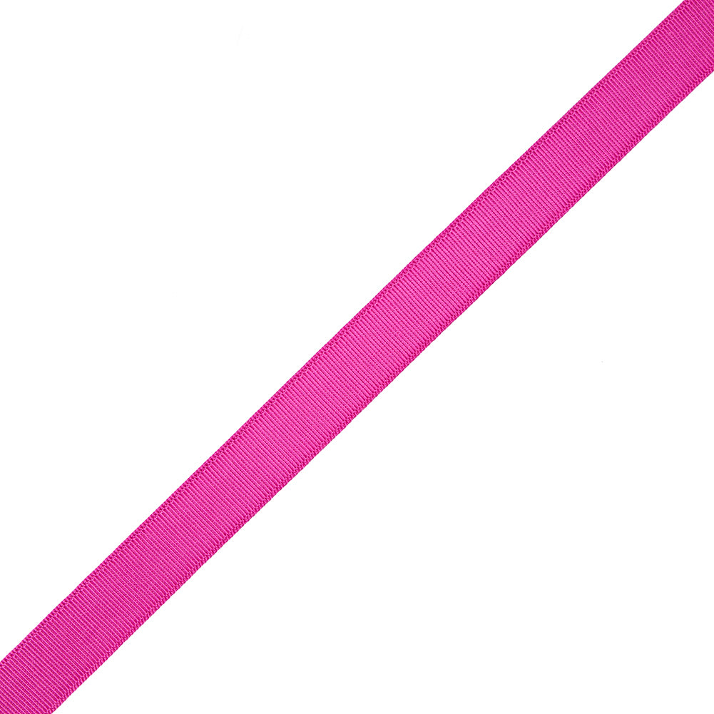 Fuchsia Rayon Grosgrain Ribbon - 0.375 Fuchsia Rayon Grosgrain Ribbon - 0.375