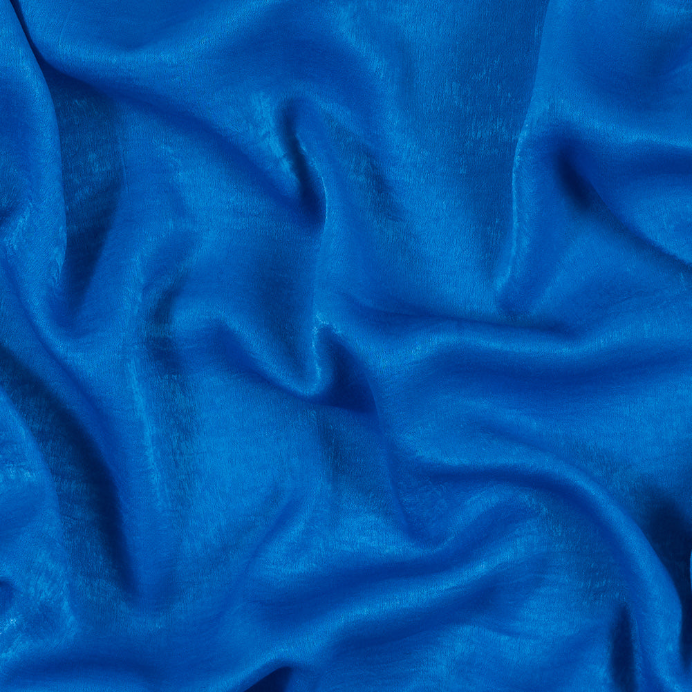 Italian Brilliant Blue Dyed Washed Polyester Dobby Italian Brilliant Blue Dyed Washed Polyester Dobby