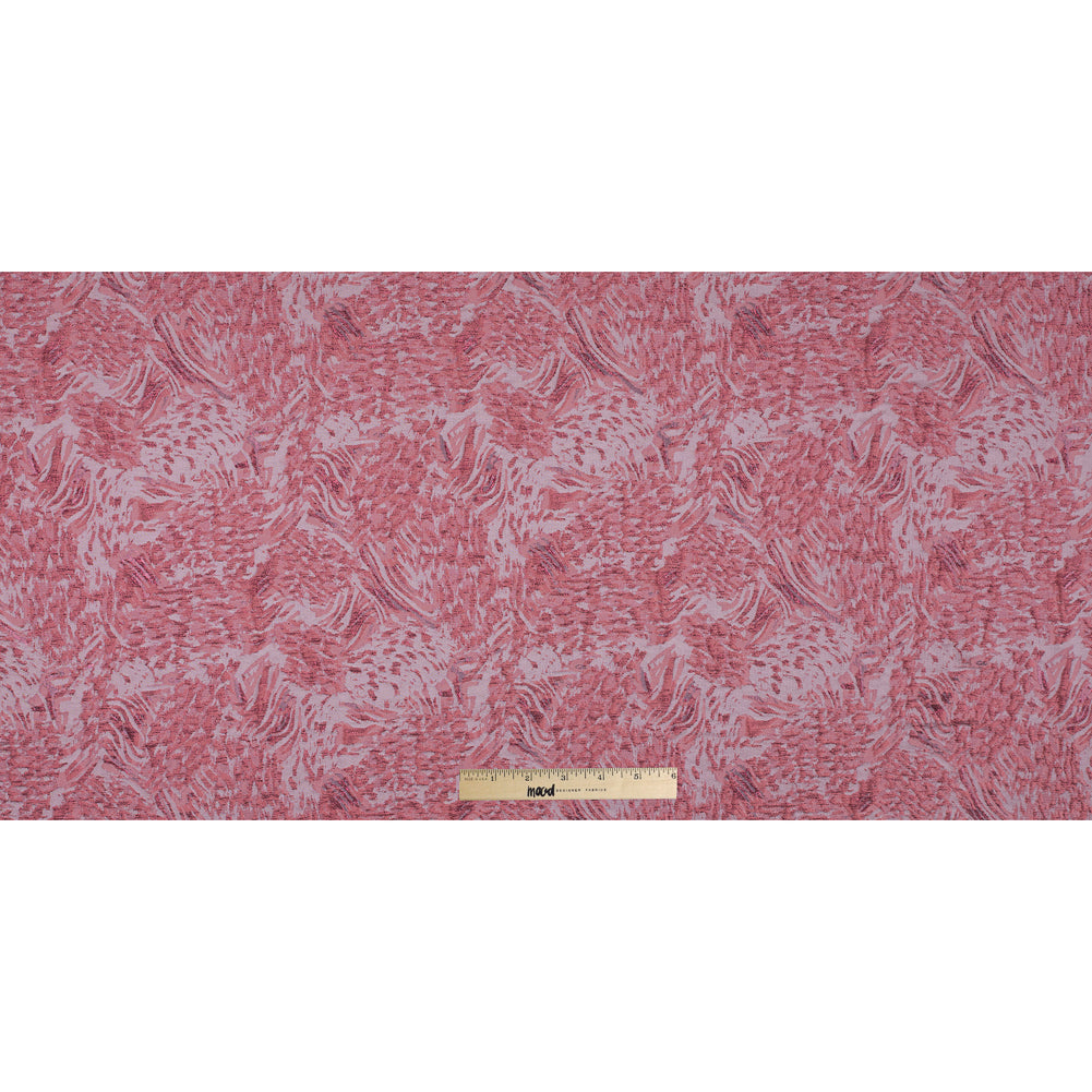 Metallic Red and Candlelight Peach Abstract Brocade Full Metallic Red and Candlelight Peach Abstract Brocade Full
