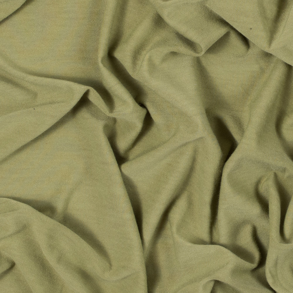 Spinach Green Stretch Polyester Jersey Spinach Green Stretch Polyester Jersey
