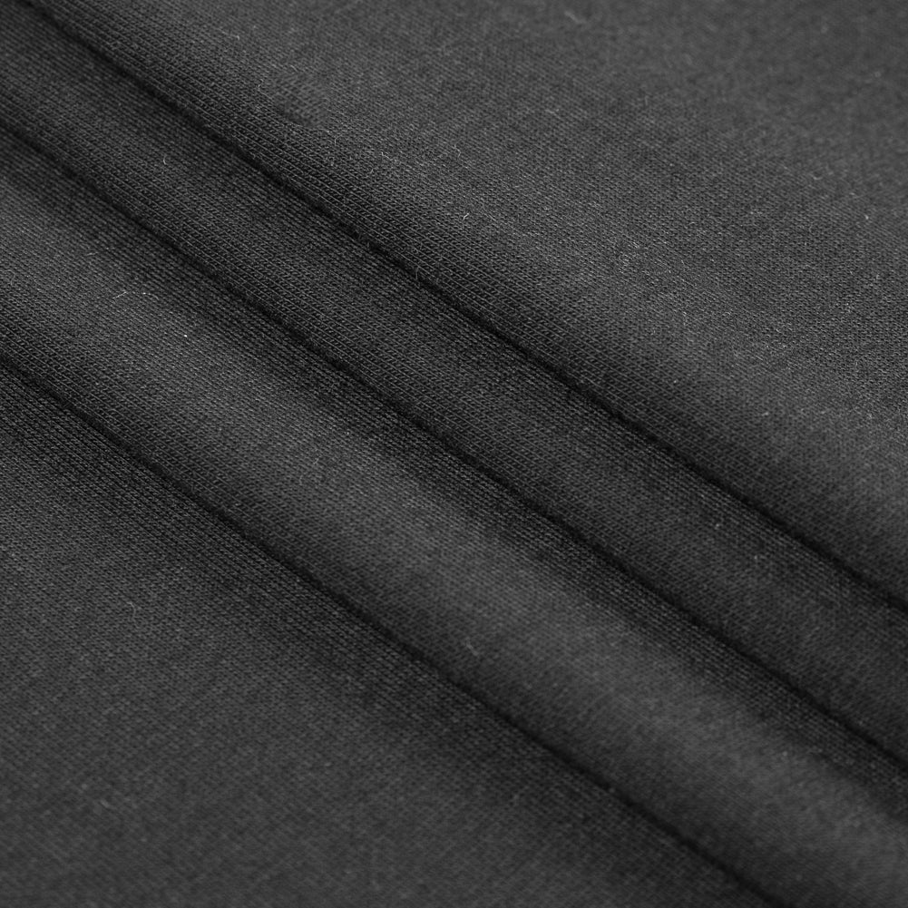 Black Stretch Polyester Jersey - Folded Black Stretch Polyester Jersey - Folded