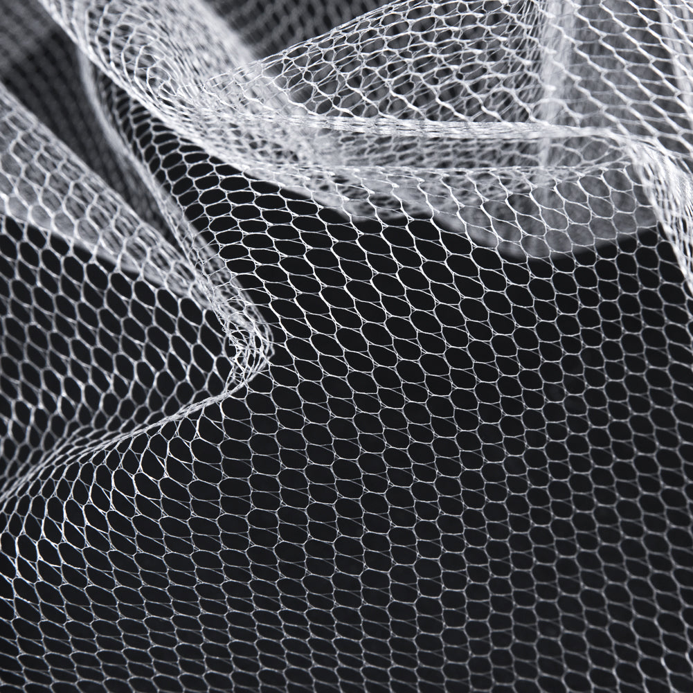 Ivory Hexagon Nylon Net Tulle Detail Ivory Hexagon Nylon Net Tulle Detail