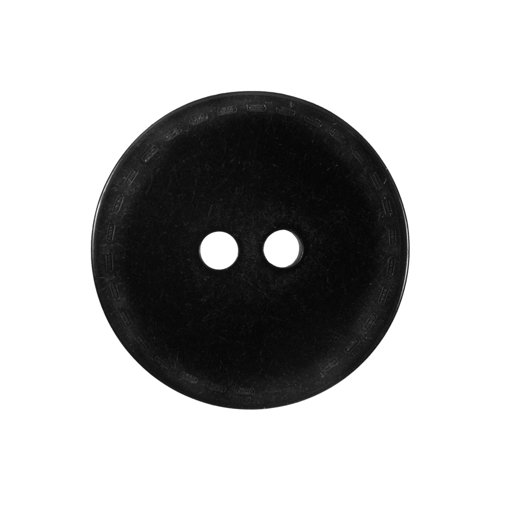 Black Flat Plastic Button - 40L/25.5mm Black Flat Plastic Button - 40L/25.5mm