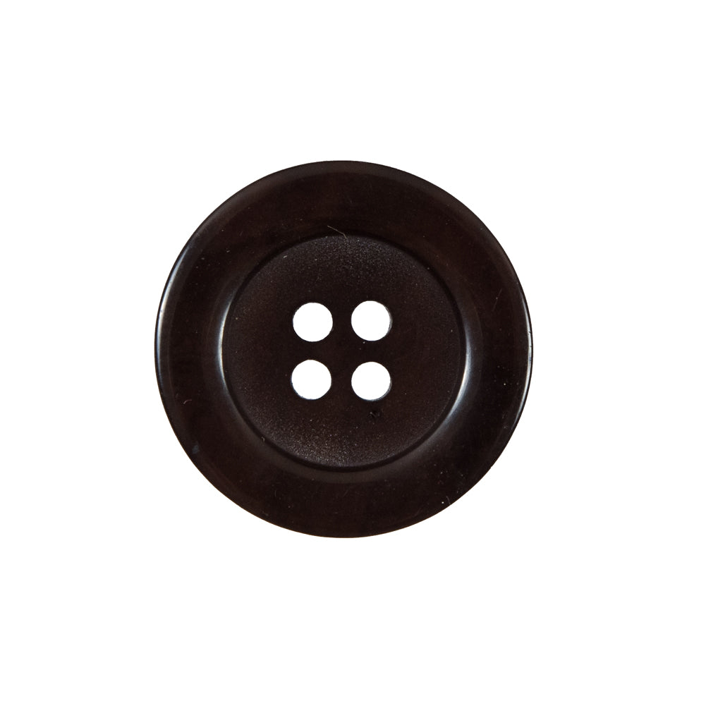Chocolate Brown 4-Hole Plastic Button - 36L/22mm Chocolate Brown 4-Hole Plastic Button - 36L/22mm
