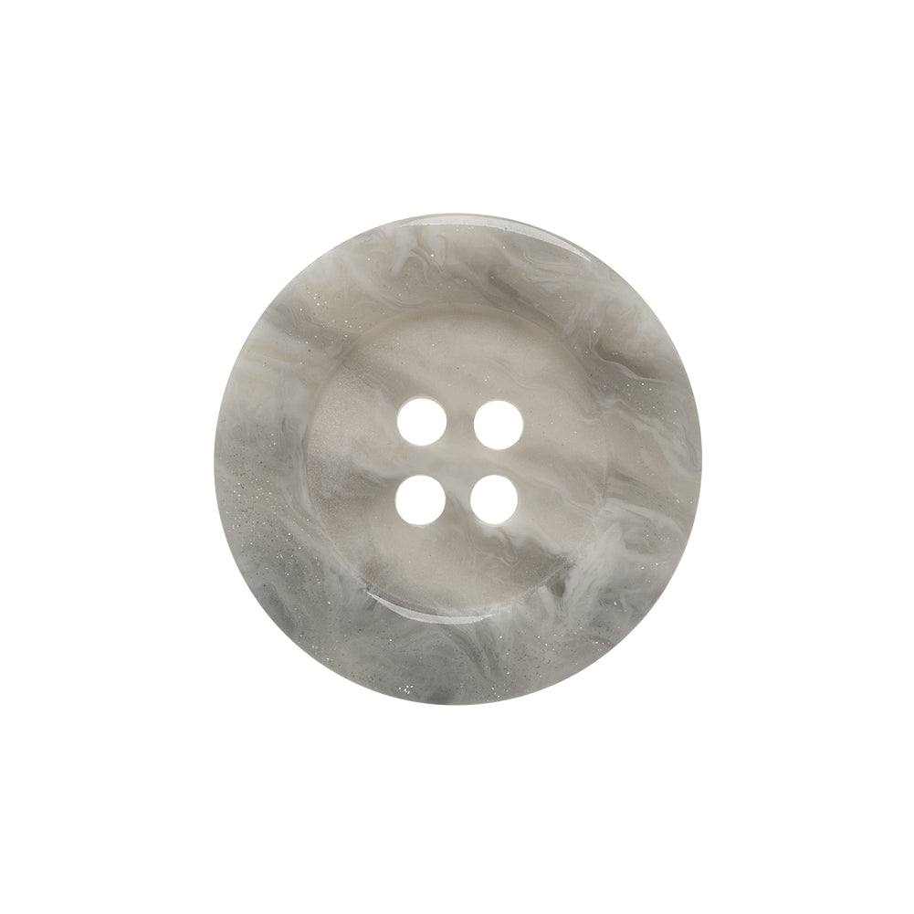 White Marbleized Plastic Button - 36L/23mm White Marbleized Plastic Button - 36L/23mm