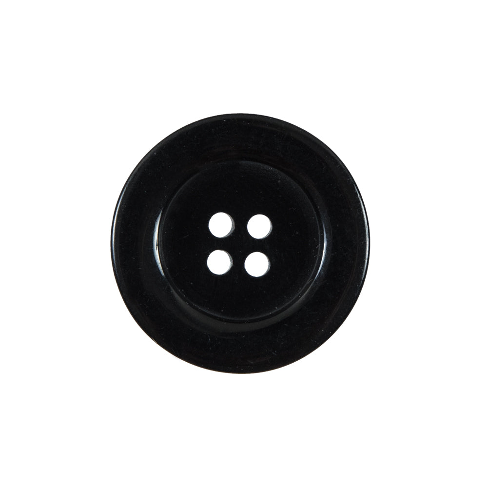 Black 4-Hole Plastic Button - 36L/22mm Black 4-Hole Plastic Button - 36L/22mm