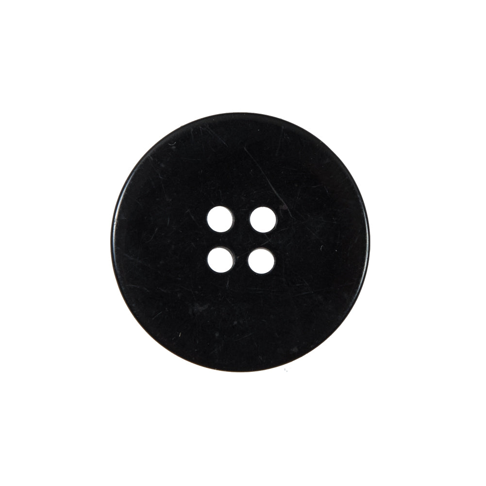 Black 4-Hole Plastic Button - 36L/23mm Detail Black 4-Hole Plastic Button - 36L/23mm Detail