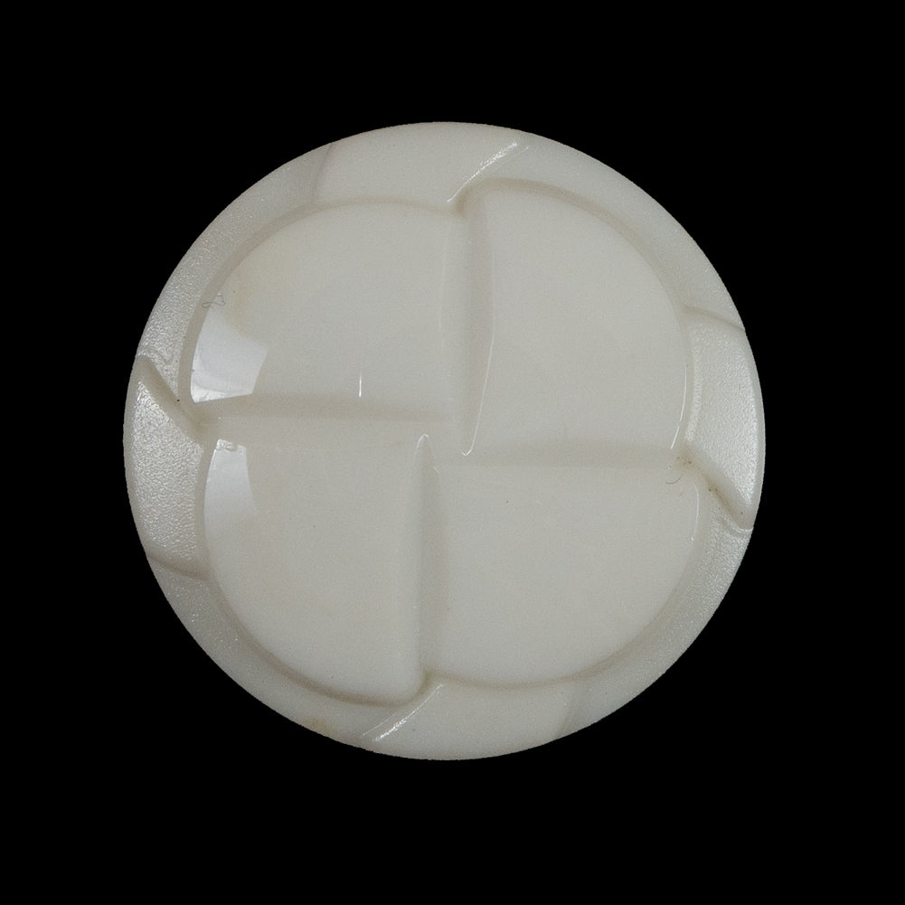 Antique White Textured Shank-Back Button - 44L/28mm Antique White Textured Shank-Back Button - 44L/28mm