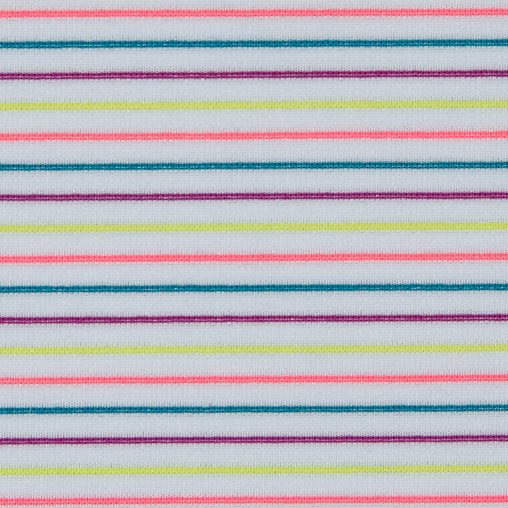 White and Multicolor Striped Wicking Jersey Full White and Multicolor Striped Wicking Jersey Full