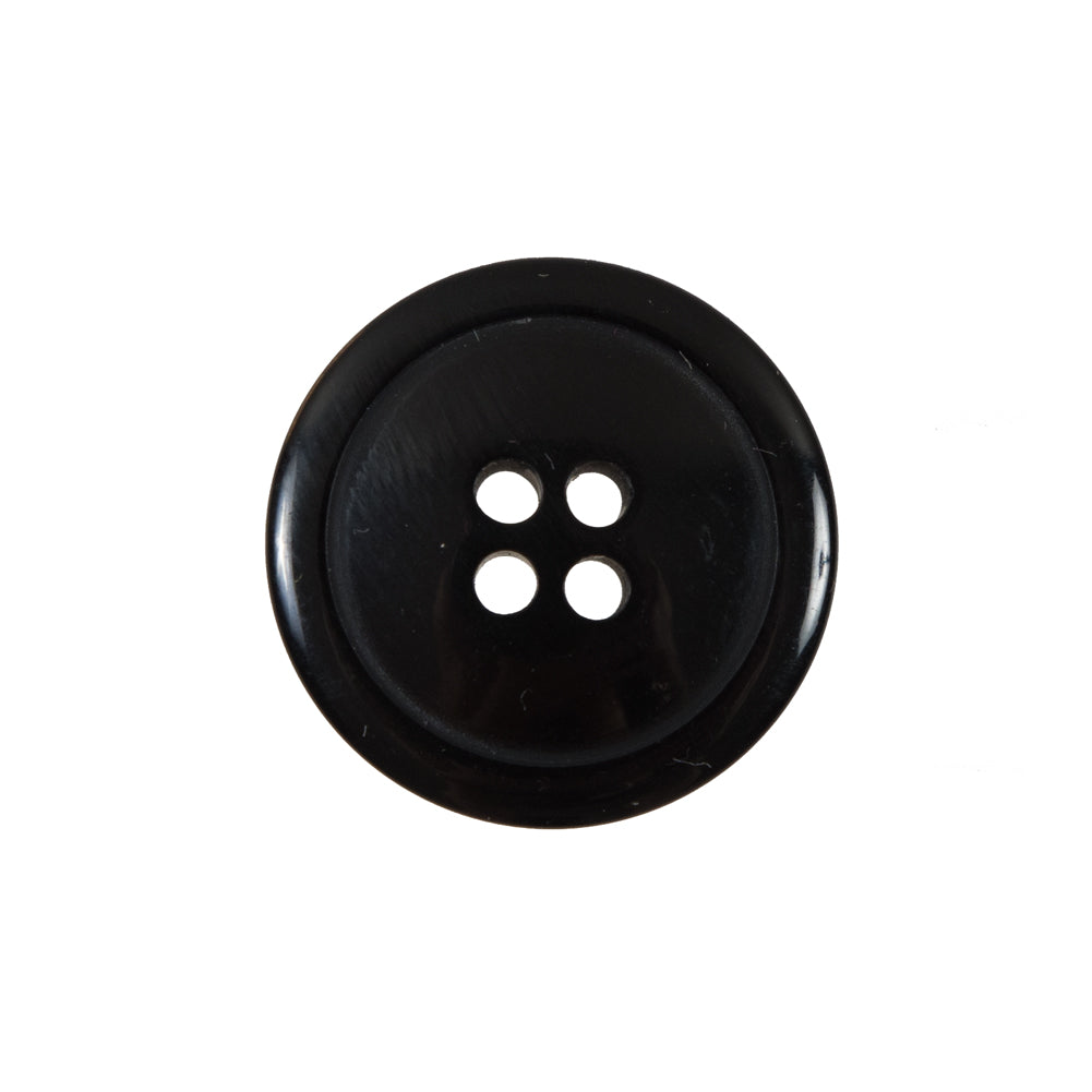 Black 4-Hole Plastic Button - 36L/23mm Black 4-Hole Plastic Button - 36L/23mm