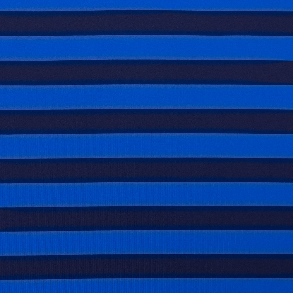 Electric Blue Awning Striped Stretch Eclon Jersey Electric Blue Awning Striped Stretch Eclon Jersey