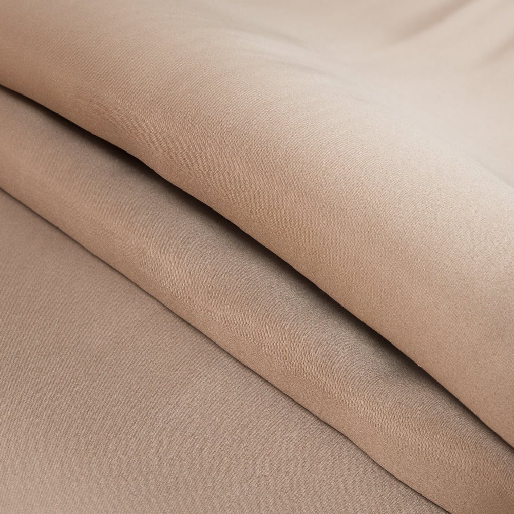 Tan and White Two-Tone Double Duchesse Satin Detail Tan and White Two-Tone Double Duchesse Satin Detail