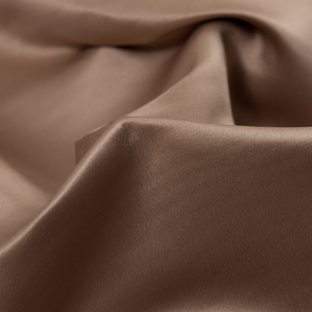 Tan and White Two-Tone Double Duchesse Satin Full Tan and White Two-Tone Double Duchesse Satin Full