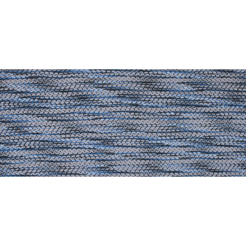 True Navy and Gray Blended Wool Tweed - Full True Navy and Gray Blended Wool Tweed - Full