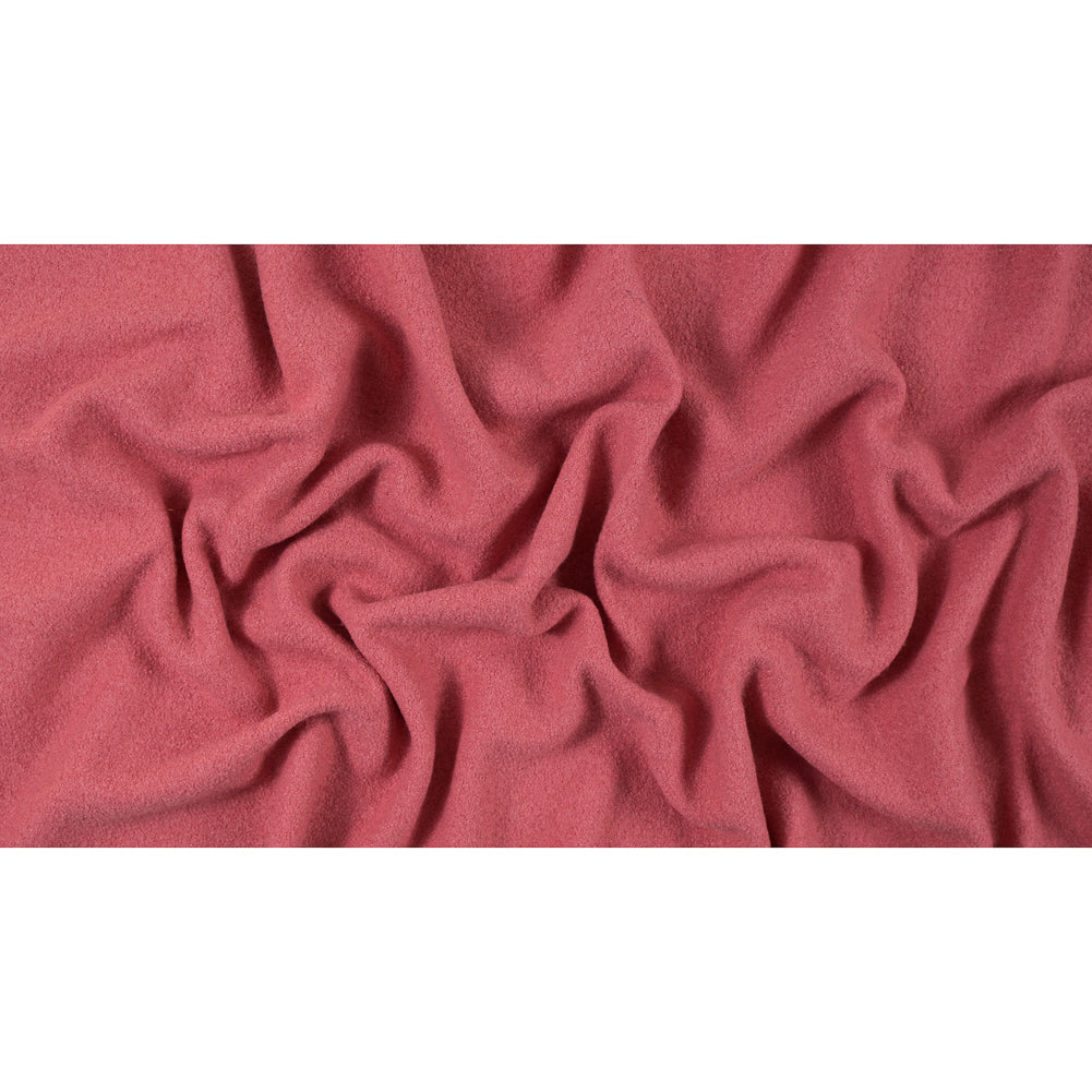 Boiled Wool Coating Fabric - Strawberry Pink - Ketil Collection Folded Boiled Wool Coating Fabric - Strawberry Pink - Ketil Collection Folded