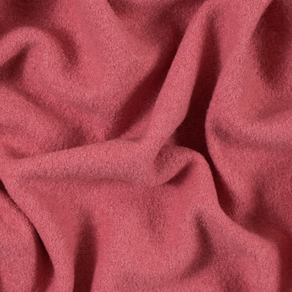 Boiled Wool Coating Fabric - Strawberry Pink - Ketil Collection Boiled Wool Coating Fabric - Strawberry Pink - Ketil Collection